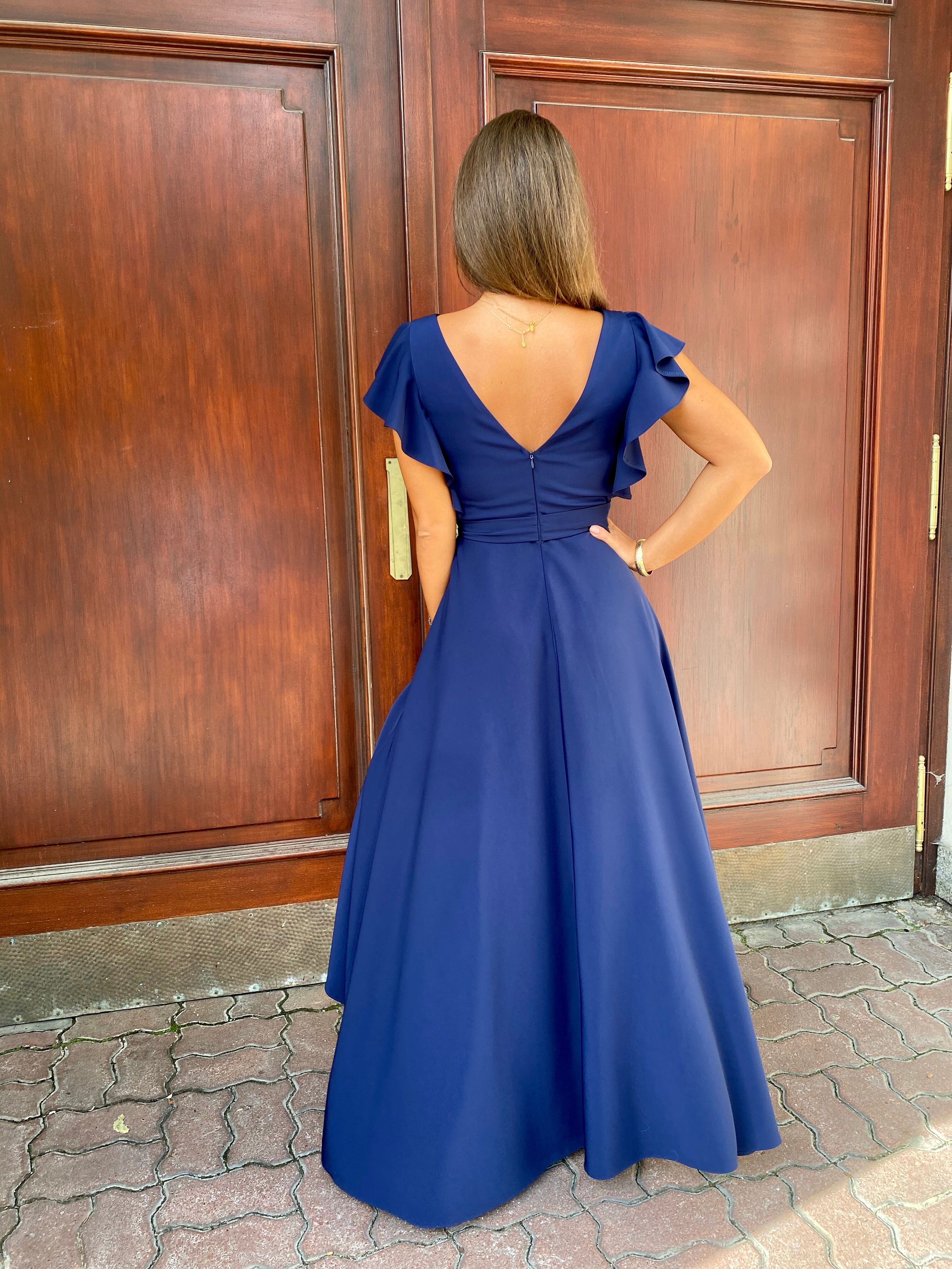 Dlouhé elegantní šaty Deny zelené