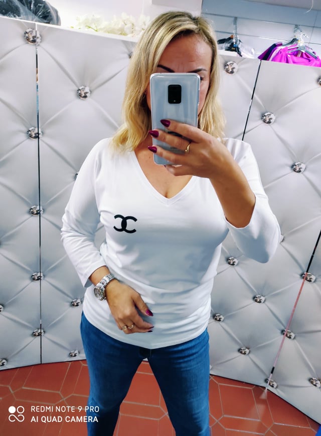 Dámské bavlněné triko bílé