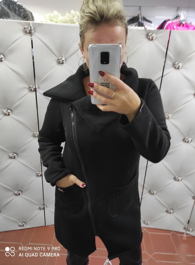 Sportovní oversize kabátek černý