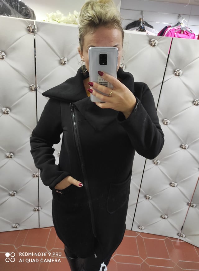Sportovní oversize kabátek černý