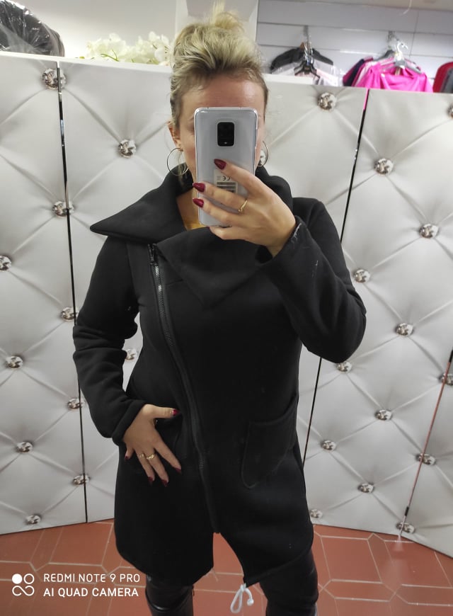 Sportovní oversize kabátek černý