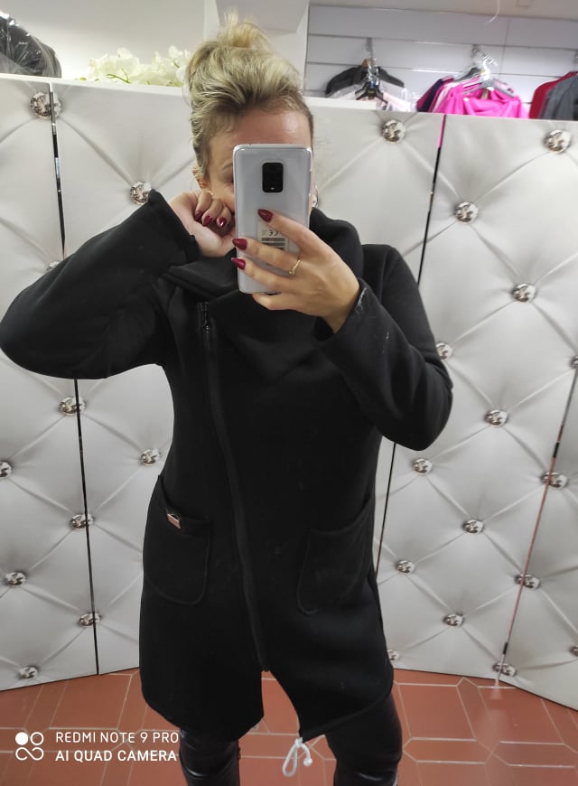 Sportovní oversize kabátek černý