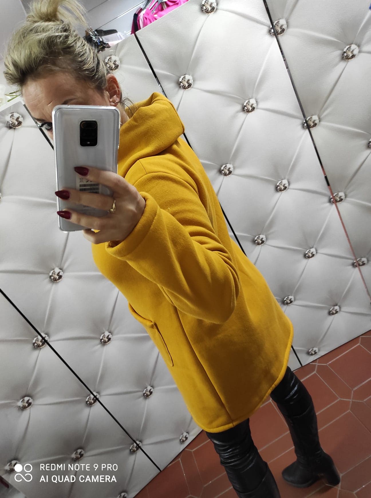 Sportovní oversize kabátek červený