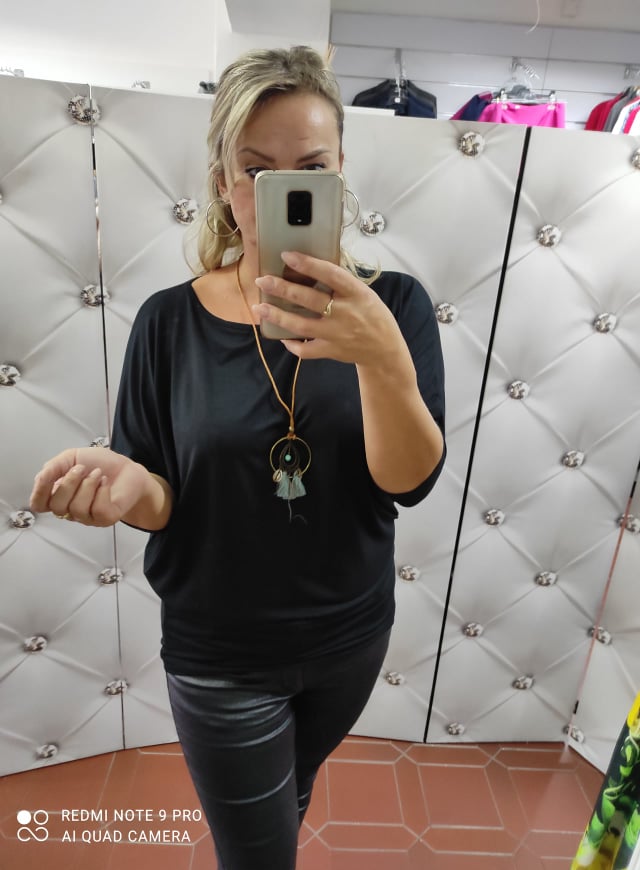 Elastické OVER SIZE bavlněné triko s netopýřími rukávy pudrové