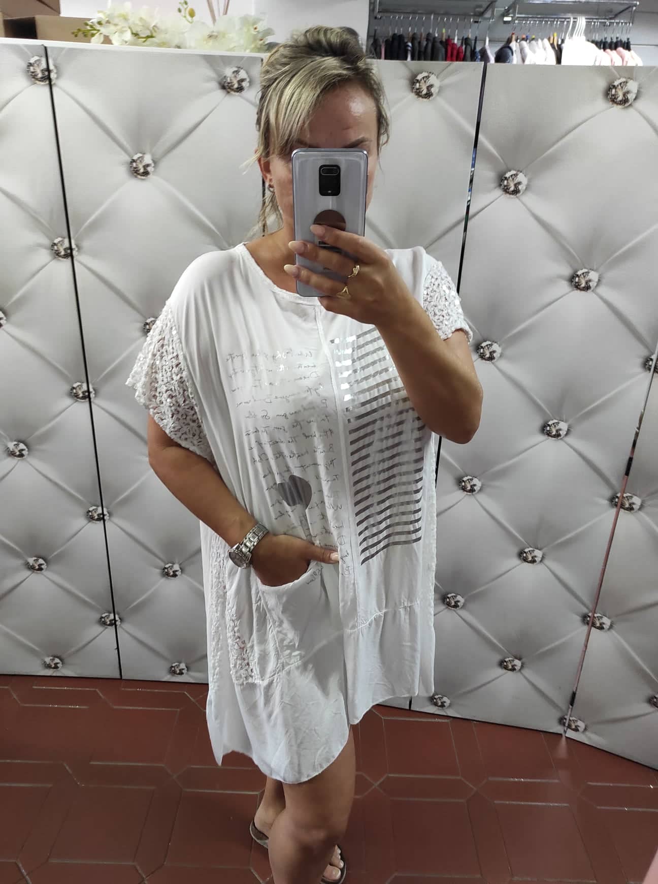 Dámská PLUS SIZE tunika/krátké šaty camel