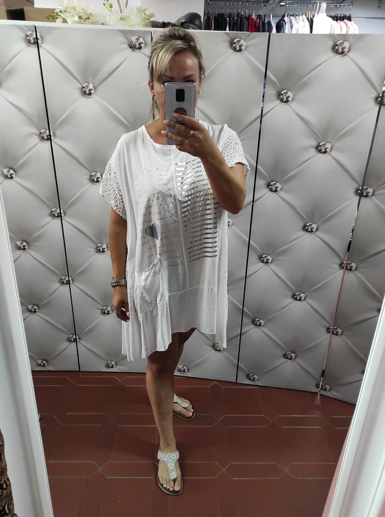Dámská PLUS SIZE tunika/krátké šaty camel