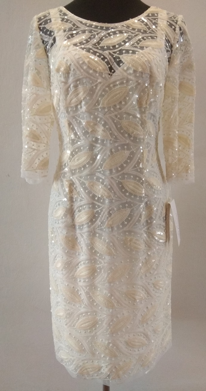 Elegantní krajkové šaty Angelika béžové