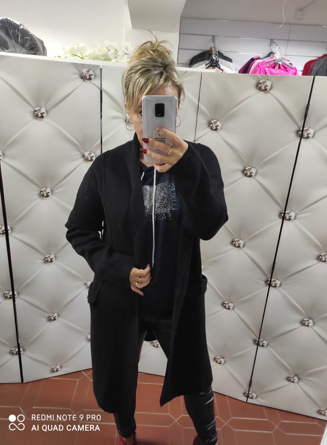 Dámský oversize kardigan černý