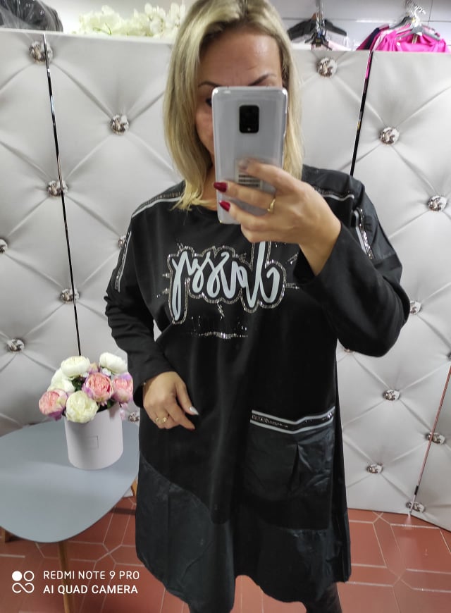 Plus Size šaty černé