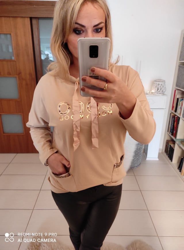 Dámské oversize triko béžové