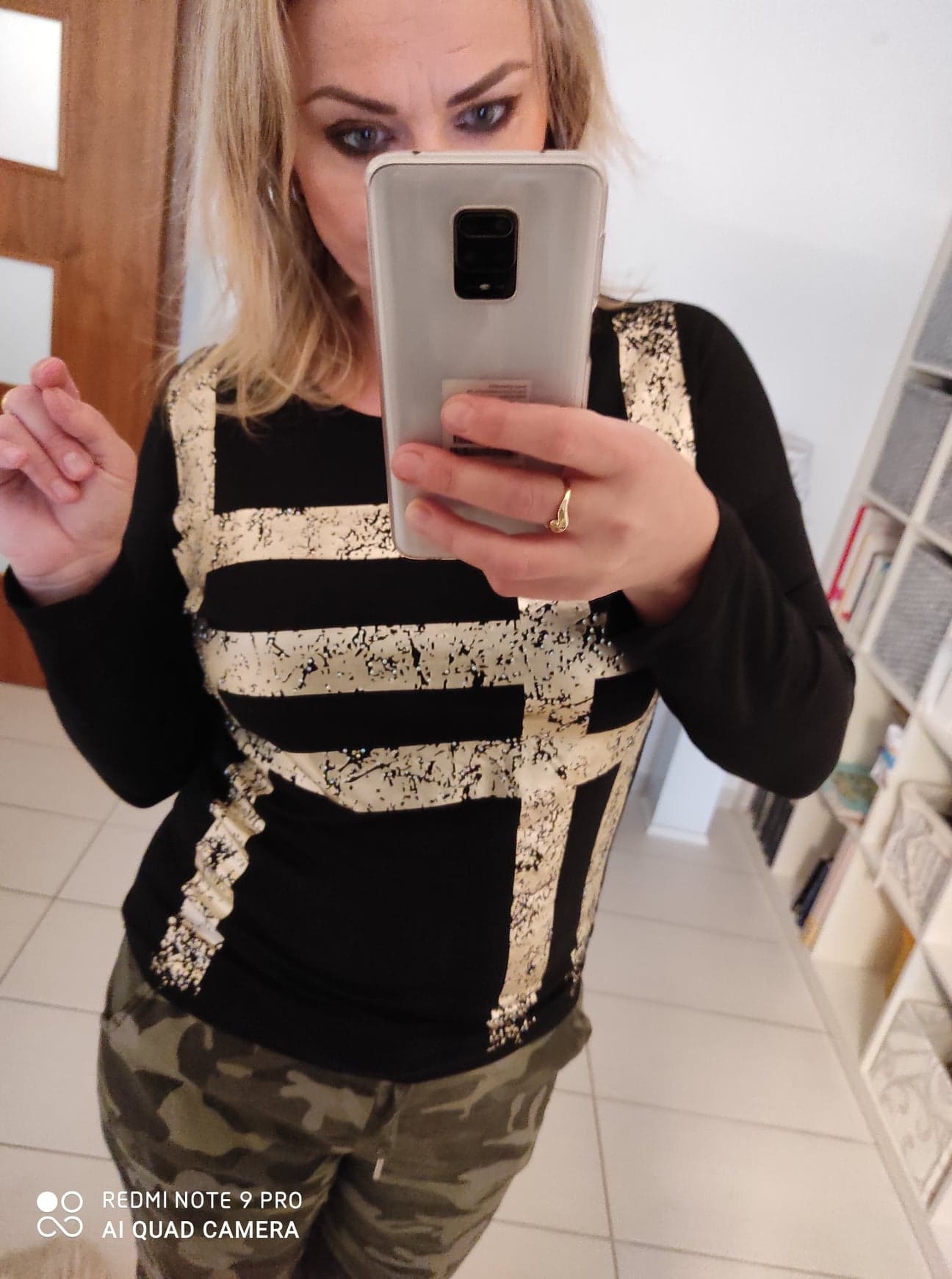 Dámské bavlněné triko černé