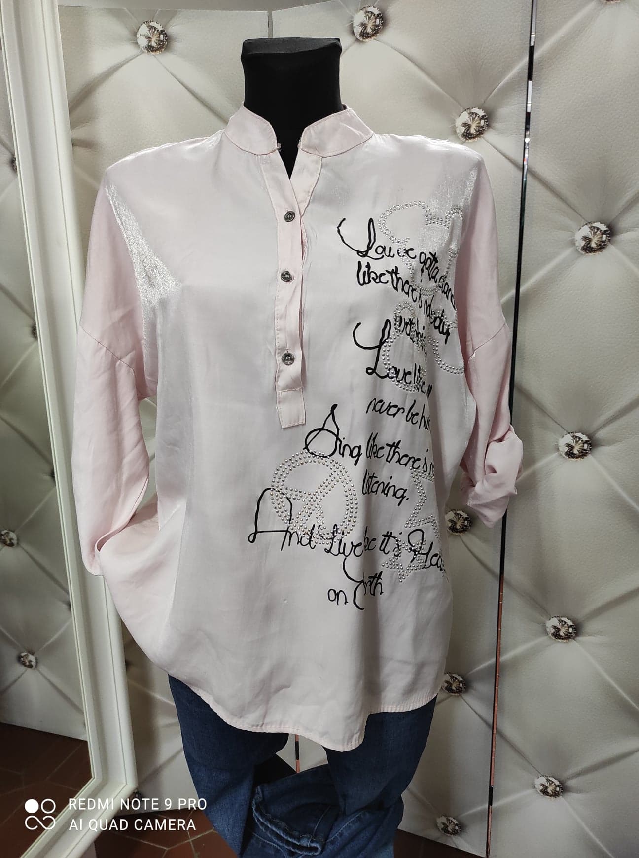 Dámská plus size košile růžová