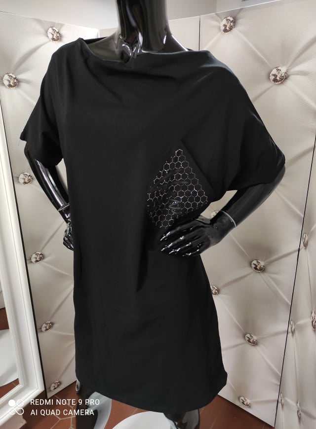 Dámské šaty/tunika oversize černé