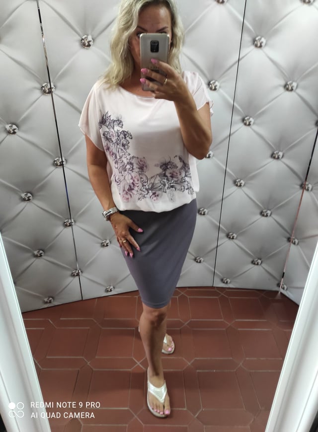 Dámské elegantní šaty TEIRA růžovofialové