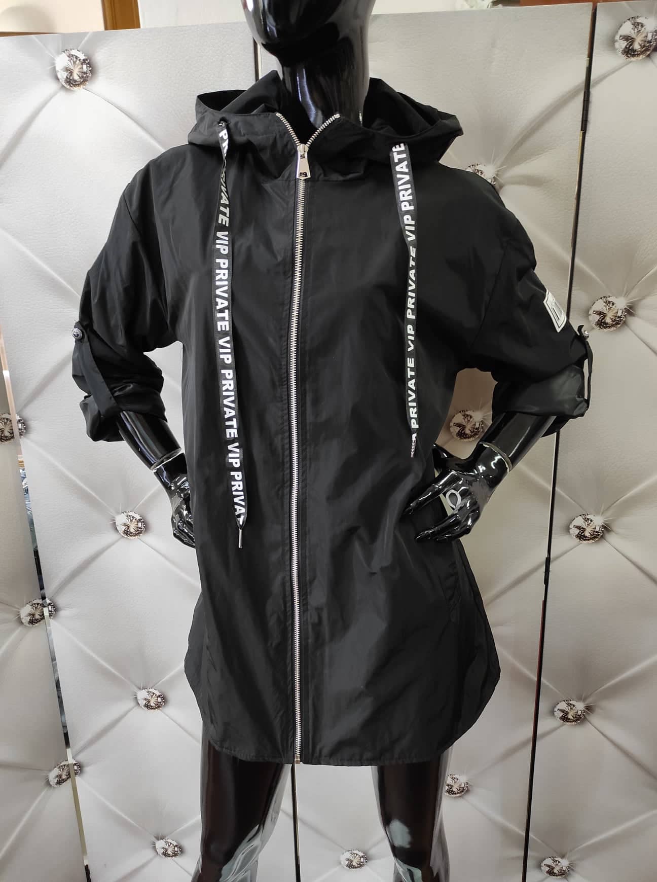 Dámská oversize větrovka černá