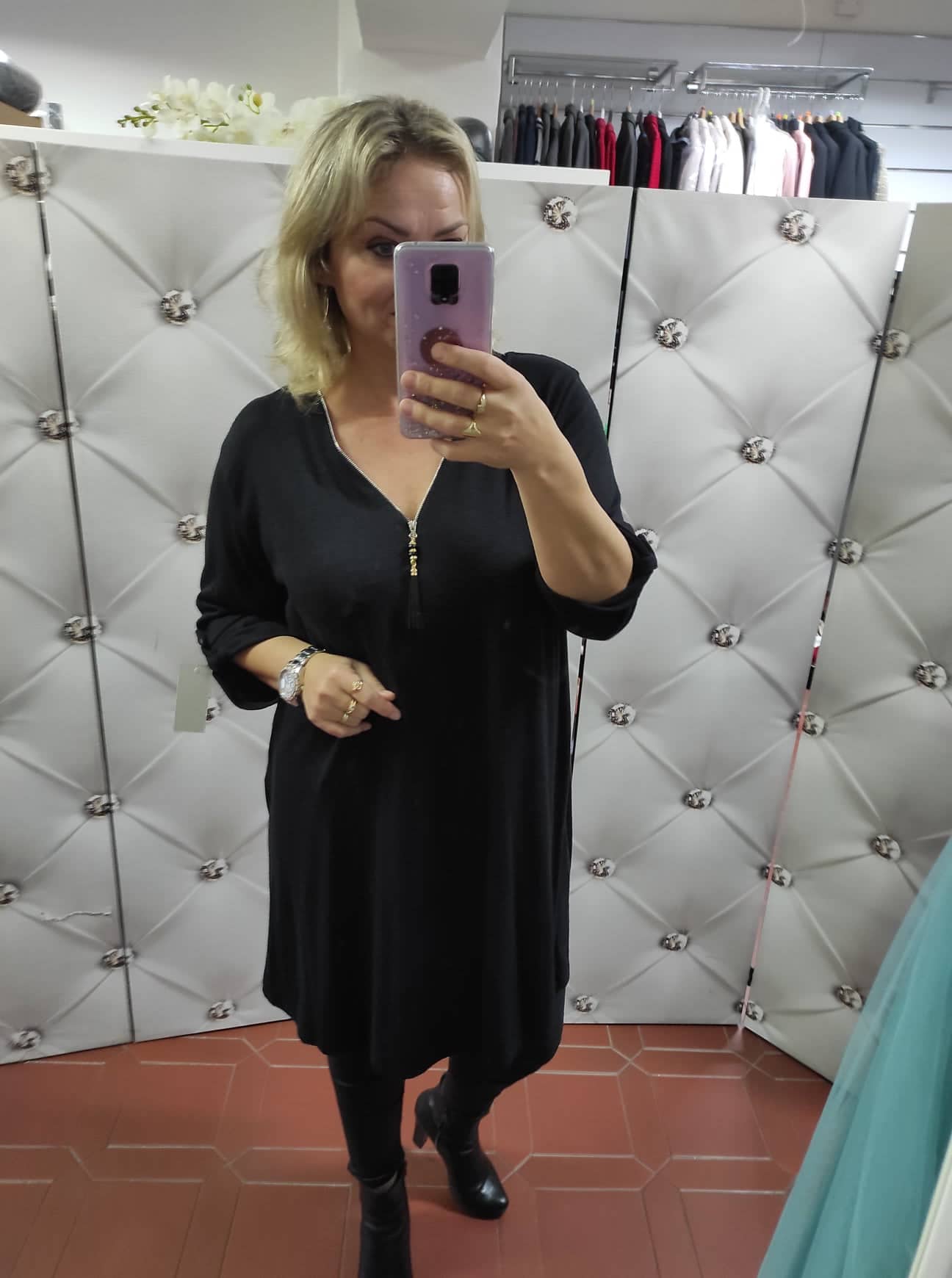 Dámská PLUS SIZE tunika černá