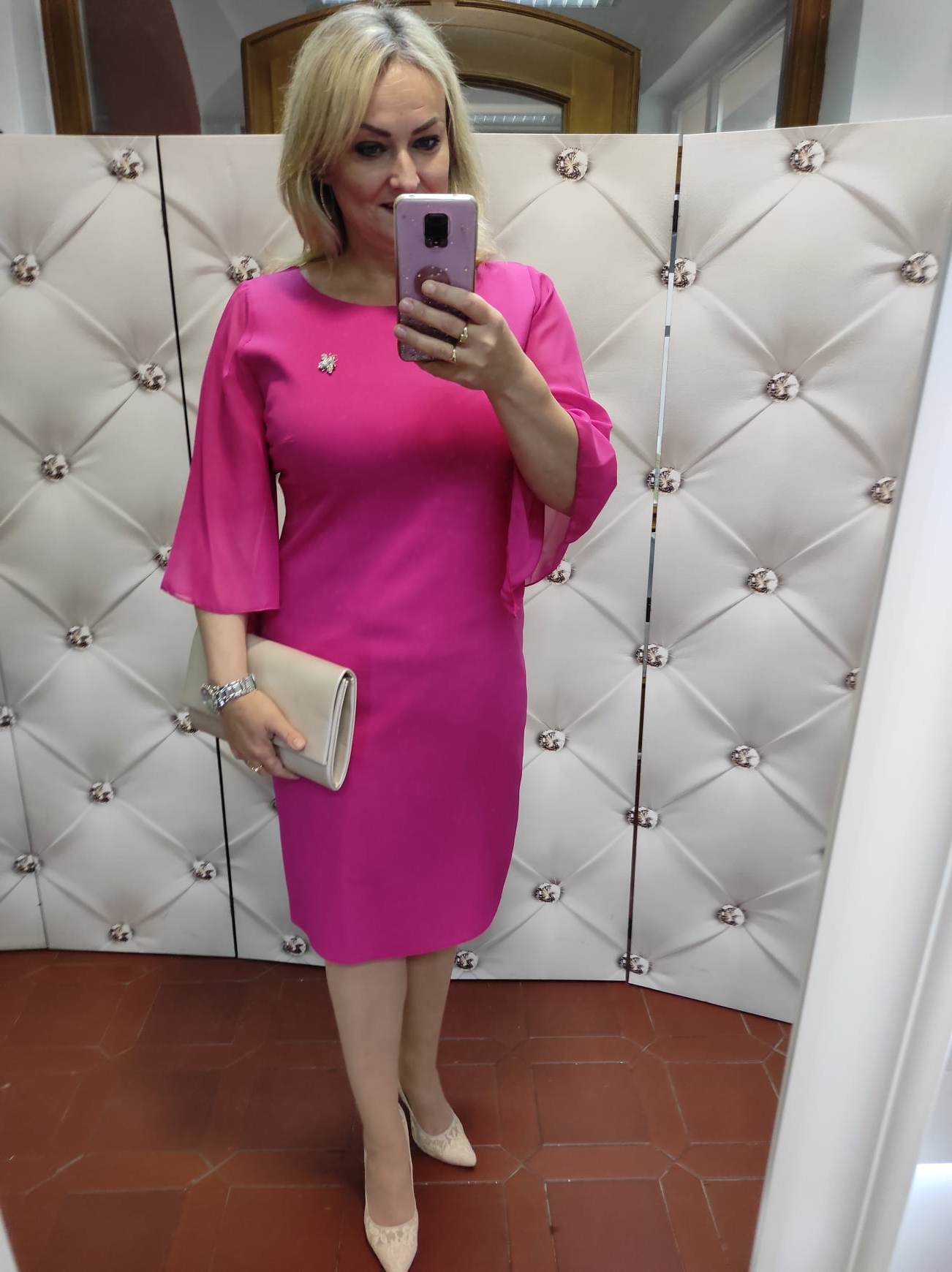 Dámské pouzdrové šaty SIERA magenta