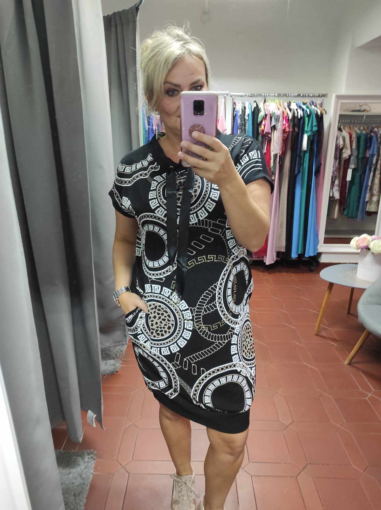 Dámské bavlněné šaty LINA černé