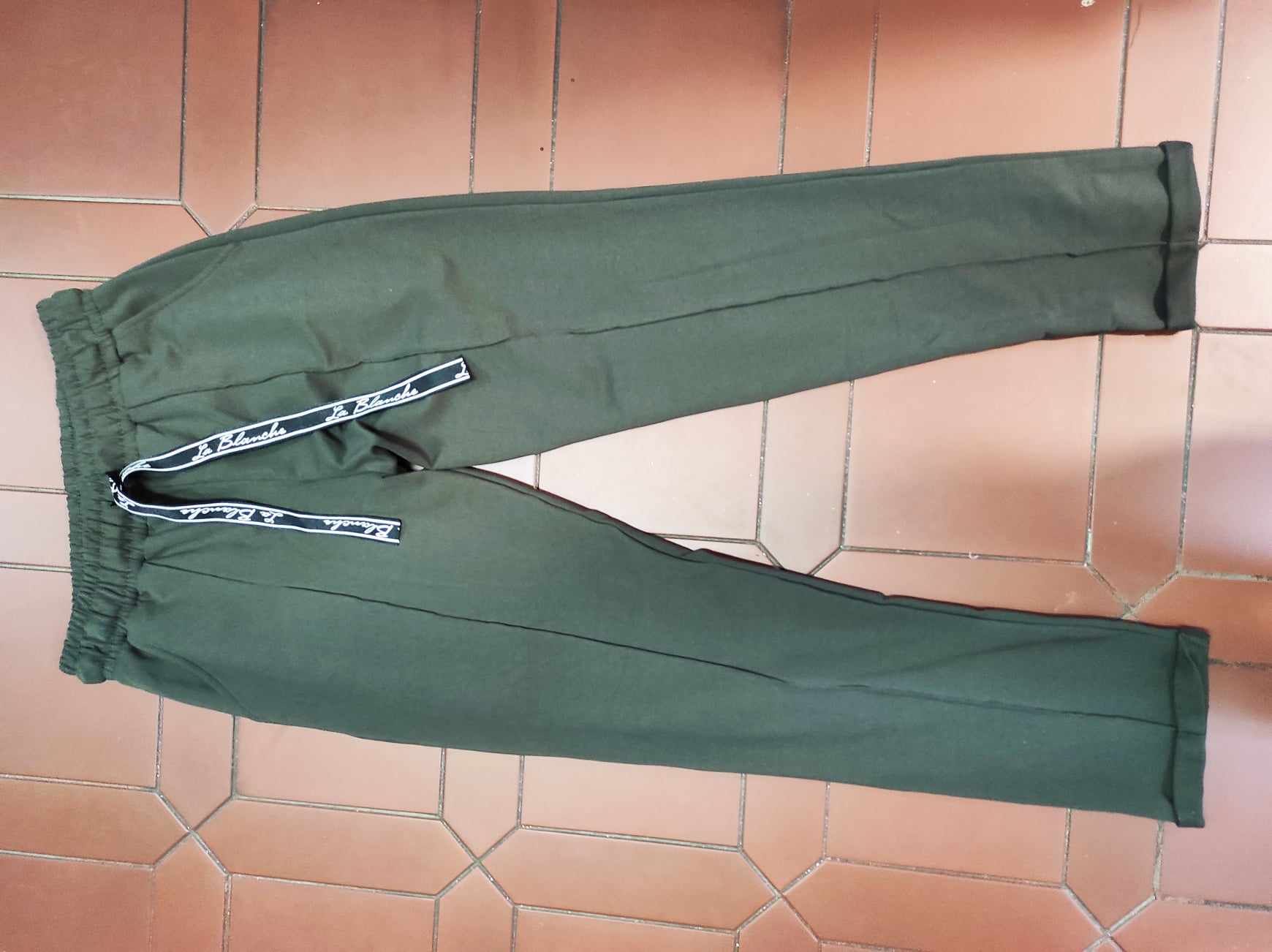 Dámské bavlněné kalhoty khaki