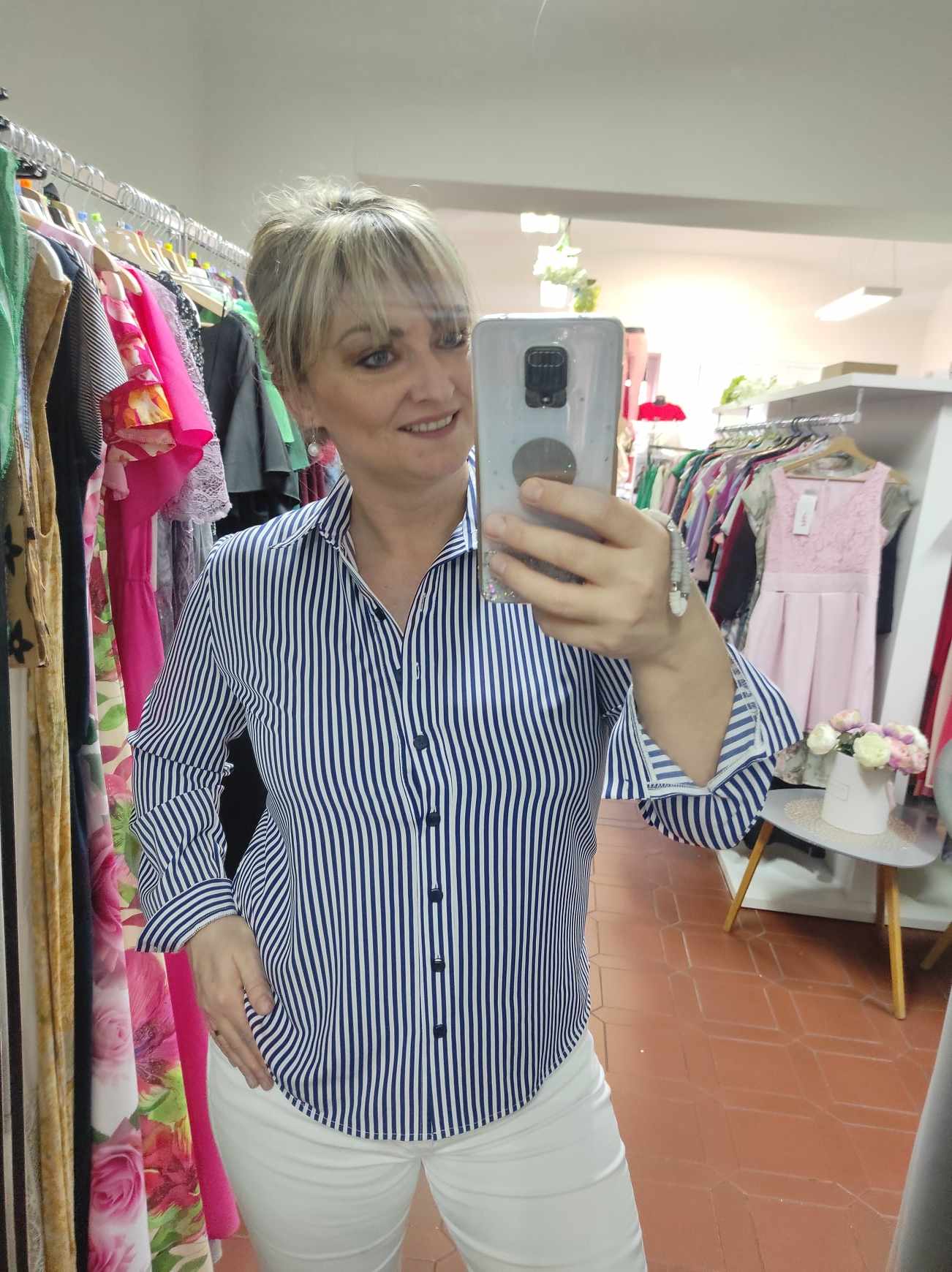 Dámská nadčasová košile pruhovaná