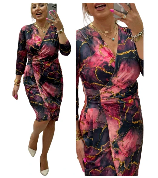 Elegantní dámské šaty AMANDA barevné