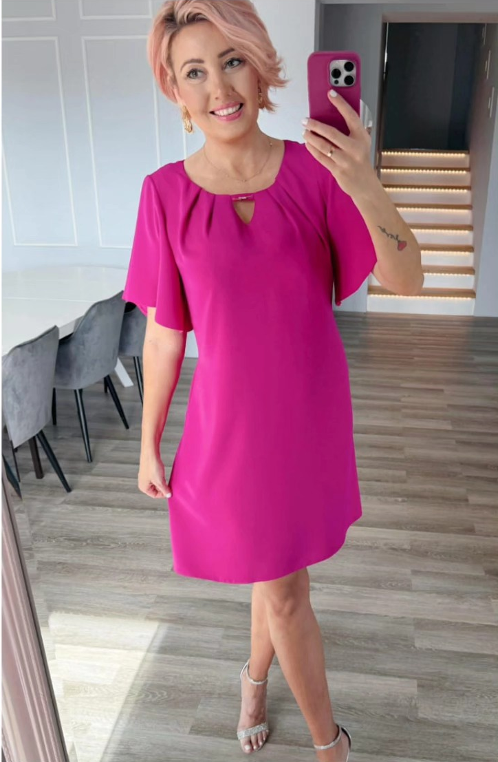 Elegantní šaty DORY fuchsiové