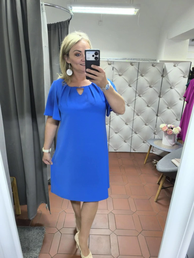 Elegantní šaty DORY královsky modré