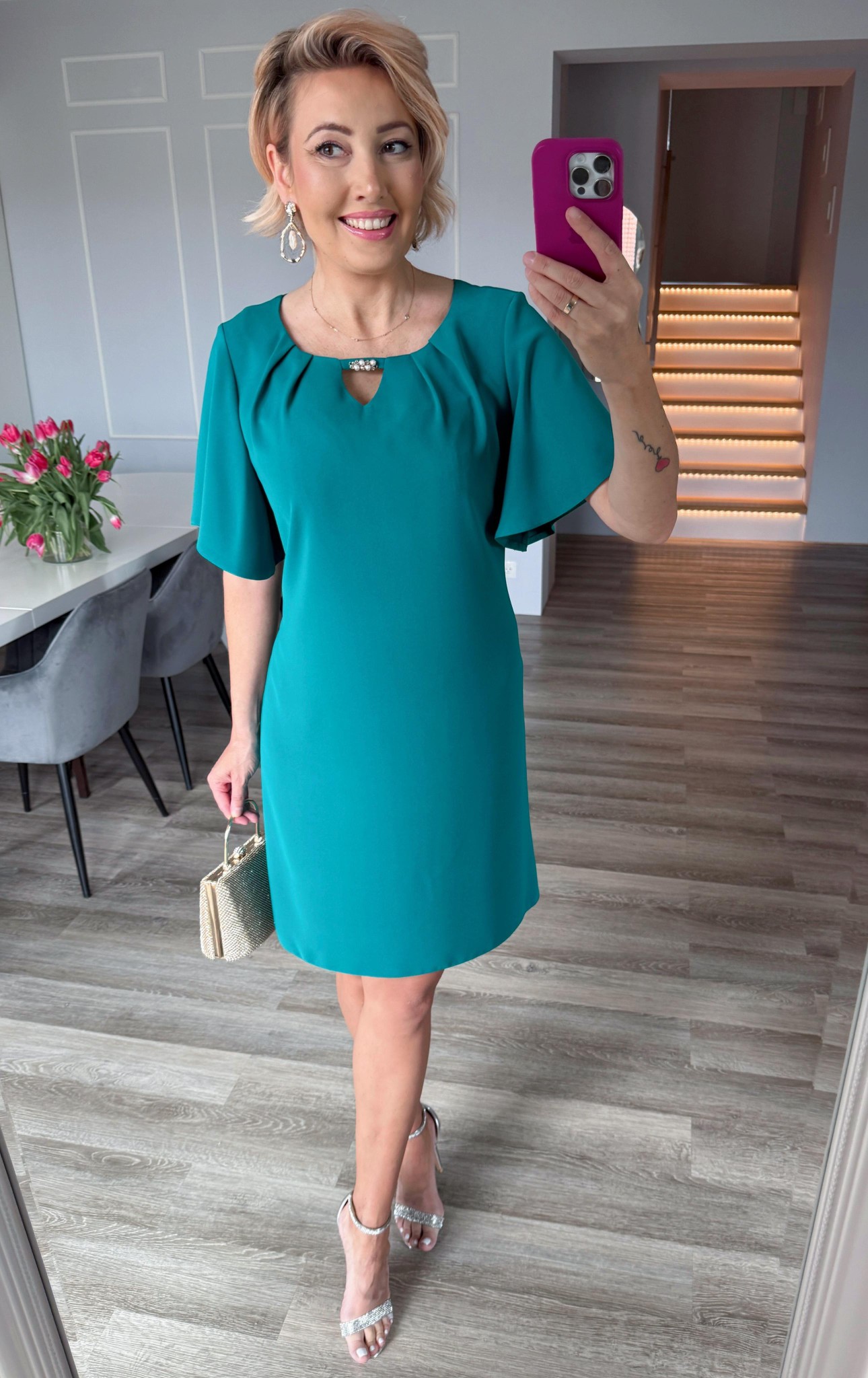 Elegantní šaty DORY zelené