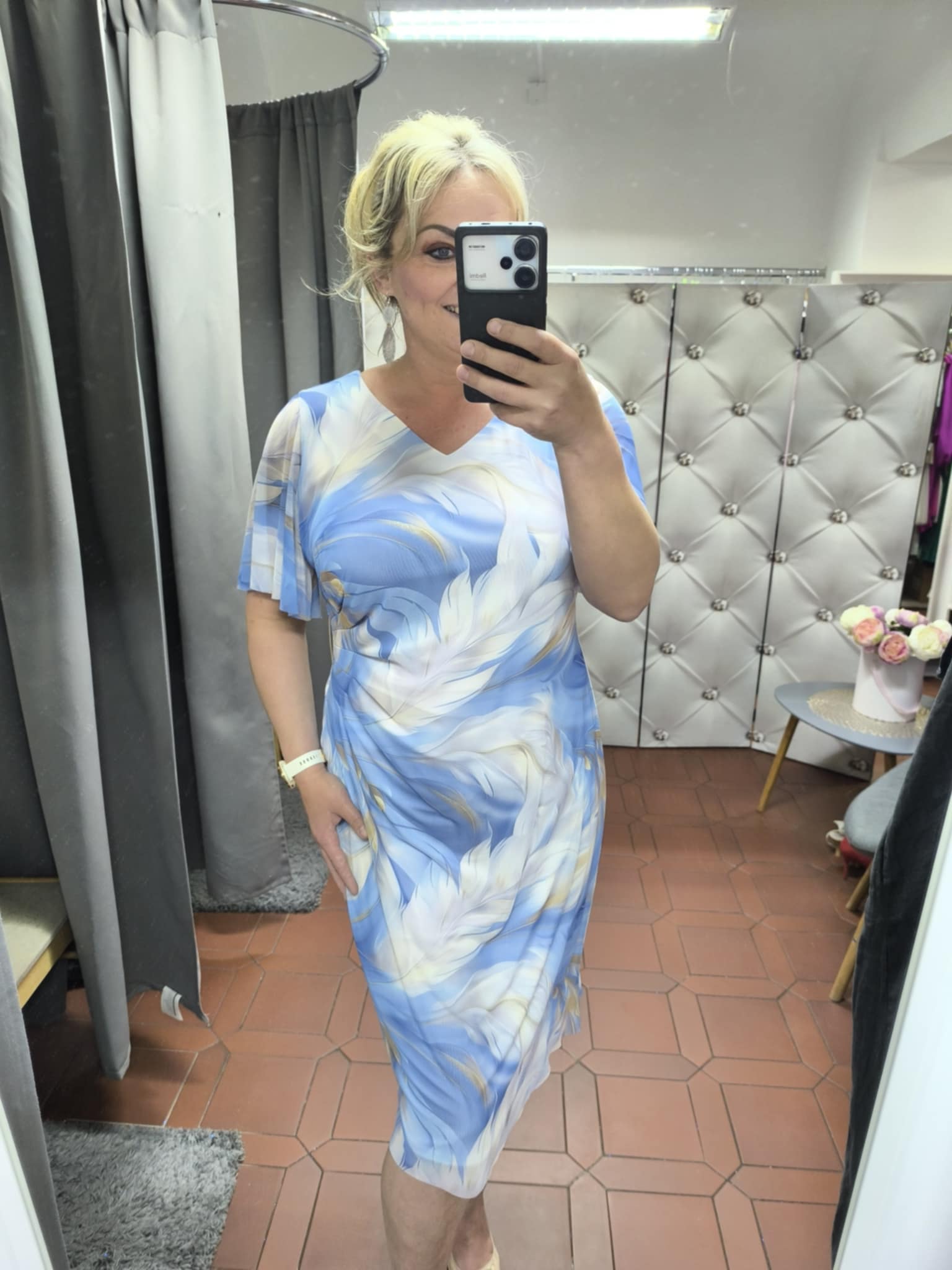 Pouzdrové šaty SANDRA modré
