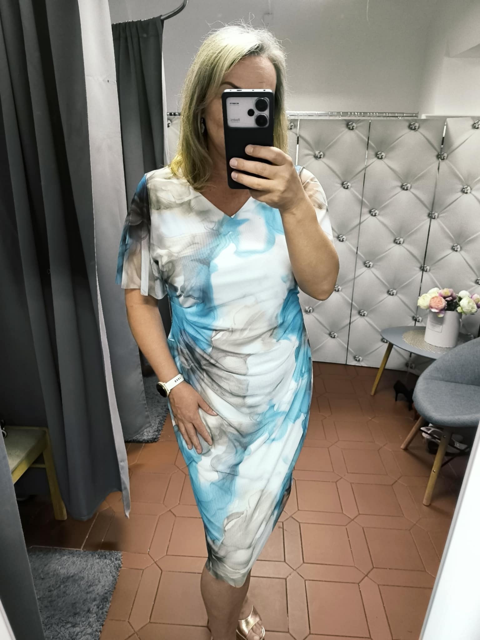 Pouzdrové šaty SANDRA tyrkysové