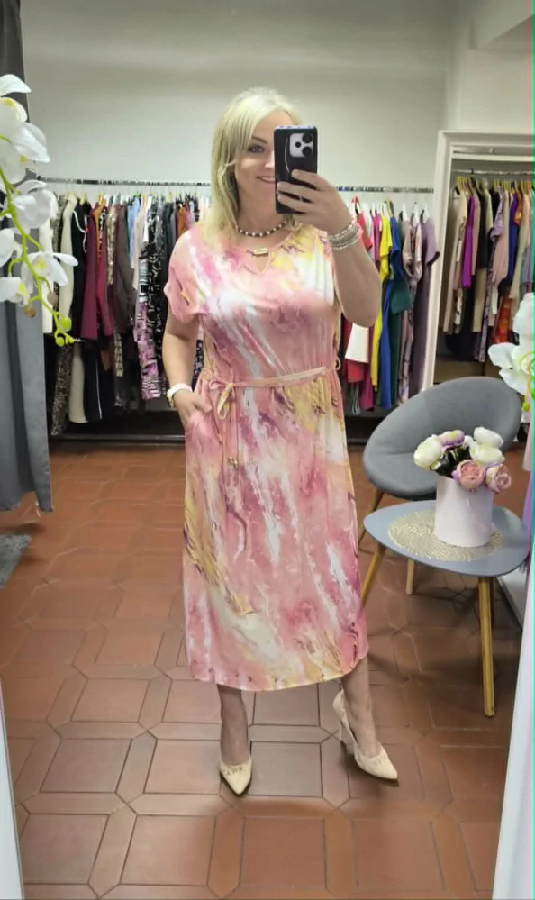 Elegantní šaty ROKSI barevné