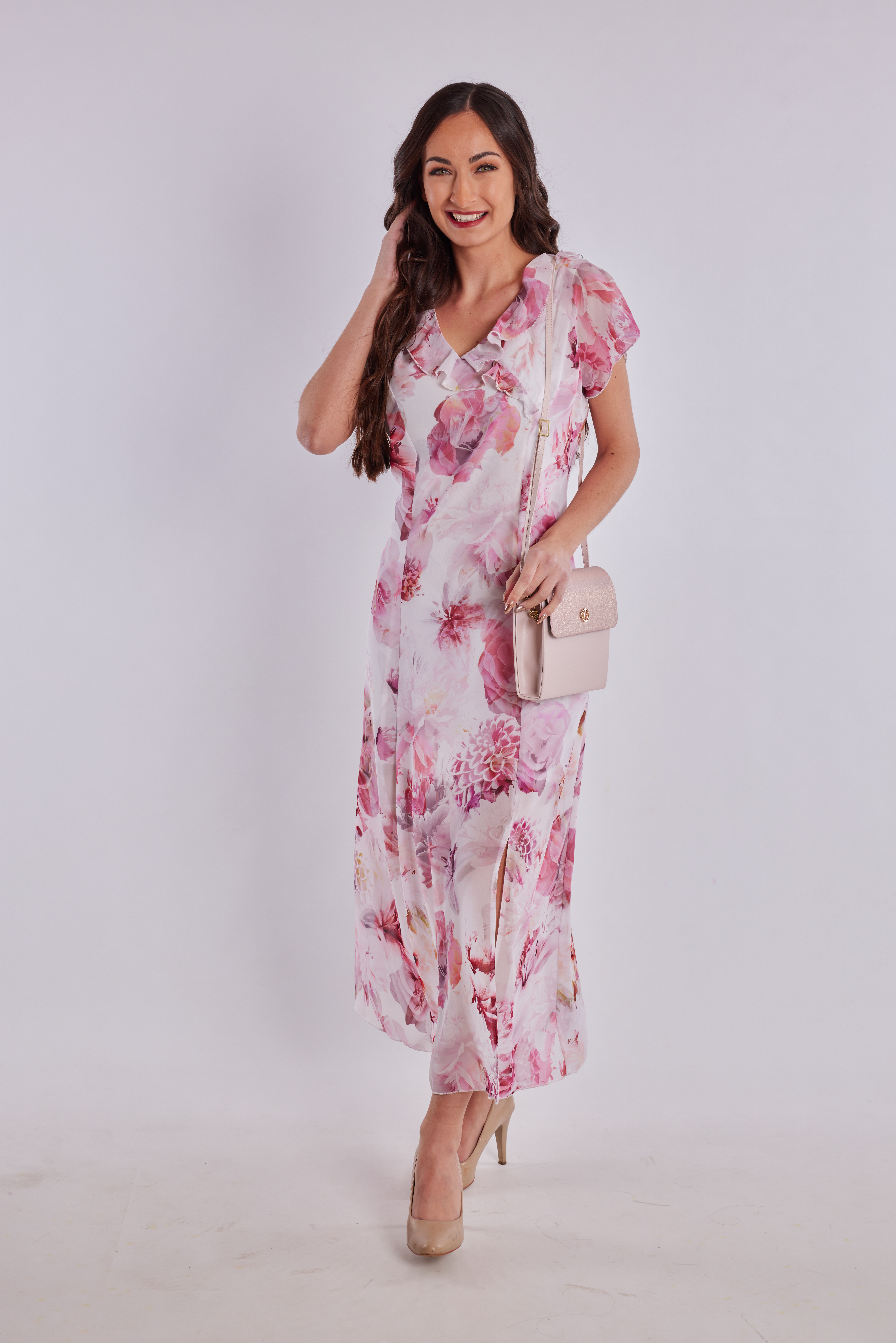 Letní šifonové šaty ALEXA bílé