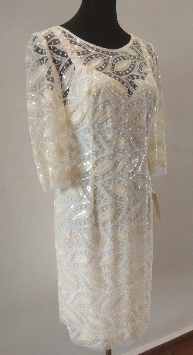 Elegantní krajkové šaty Angelika béžové