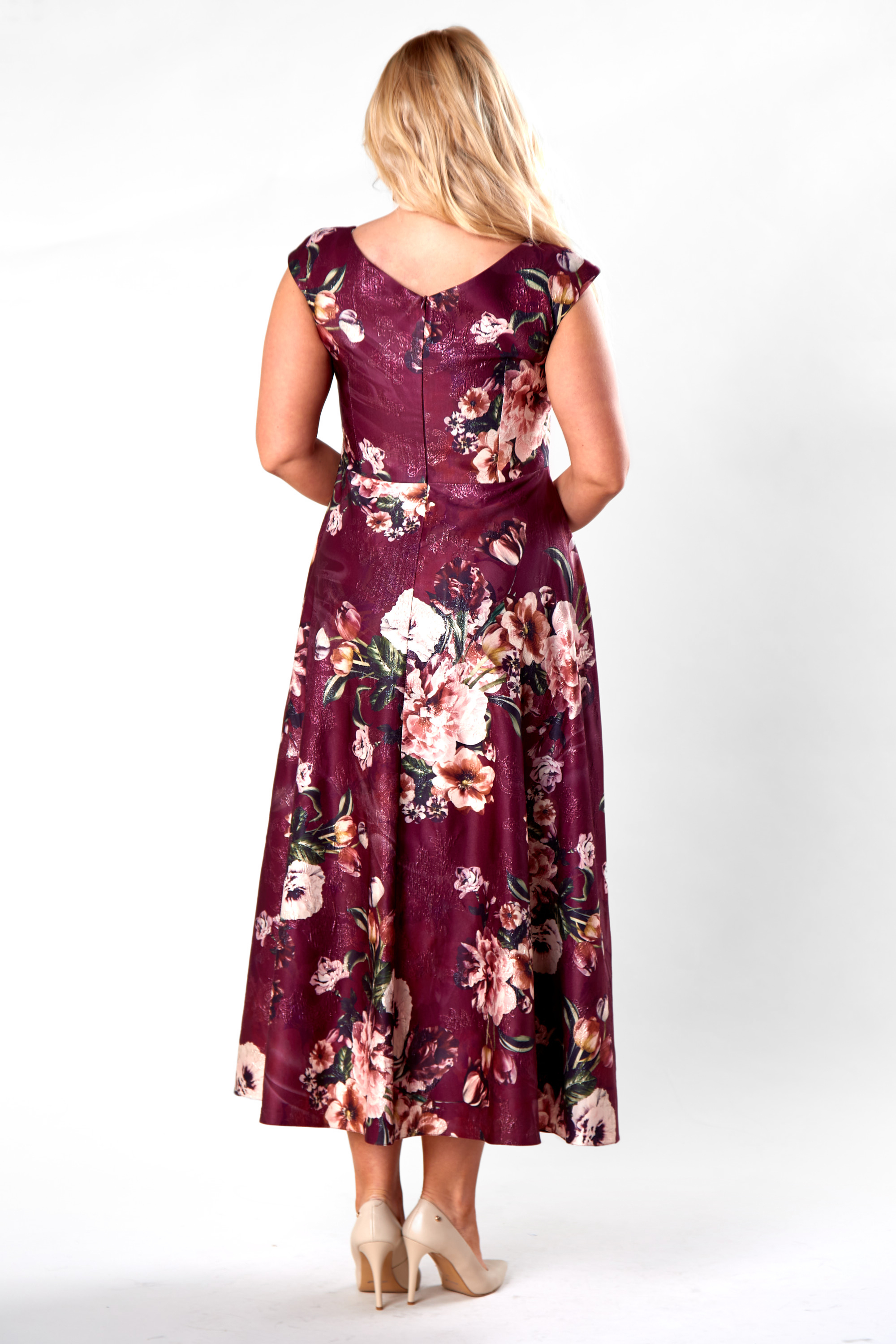 Dlouhé elegantní šaty Bianca bordó