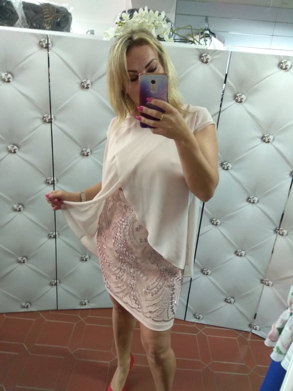 Elegantní pouzdrové šaty Anita starorůžové