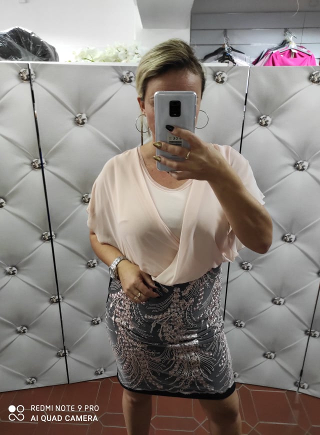 Společenské šaty MILADY pudrovomodrá
