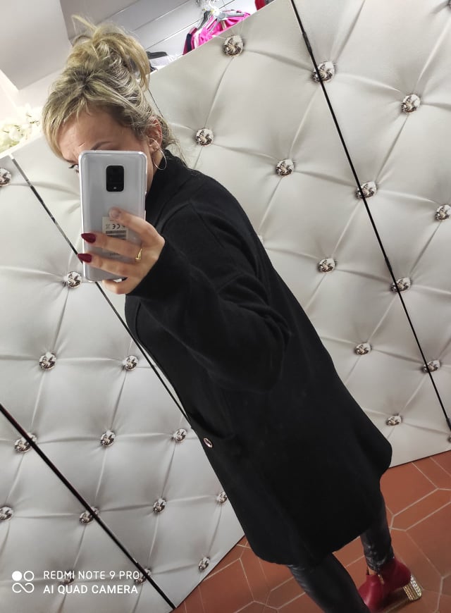 Dámský oversize kardigan černý