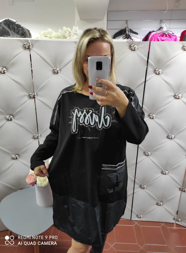 Plus Size šaty černé
