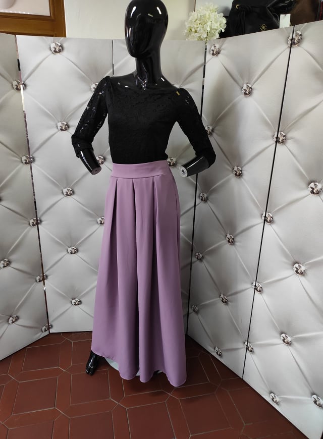 Dlouhá elegantní sukně starorůžová