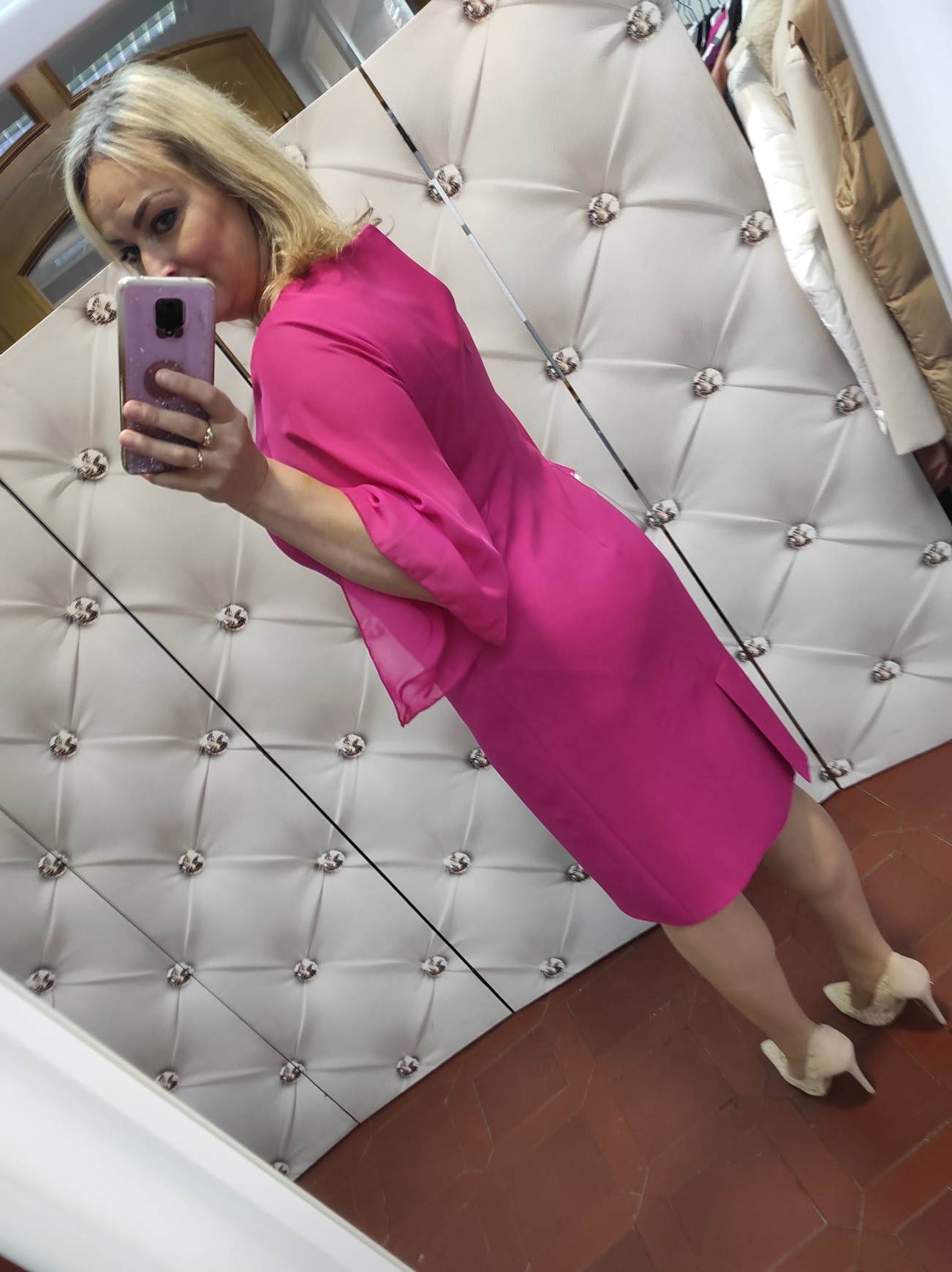Dámské pouzdrové šaty SIERA magenta