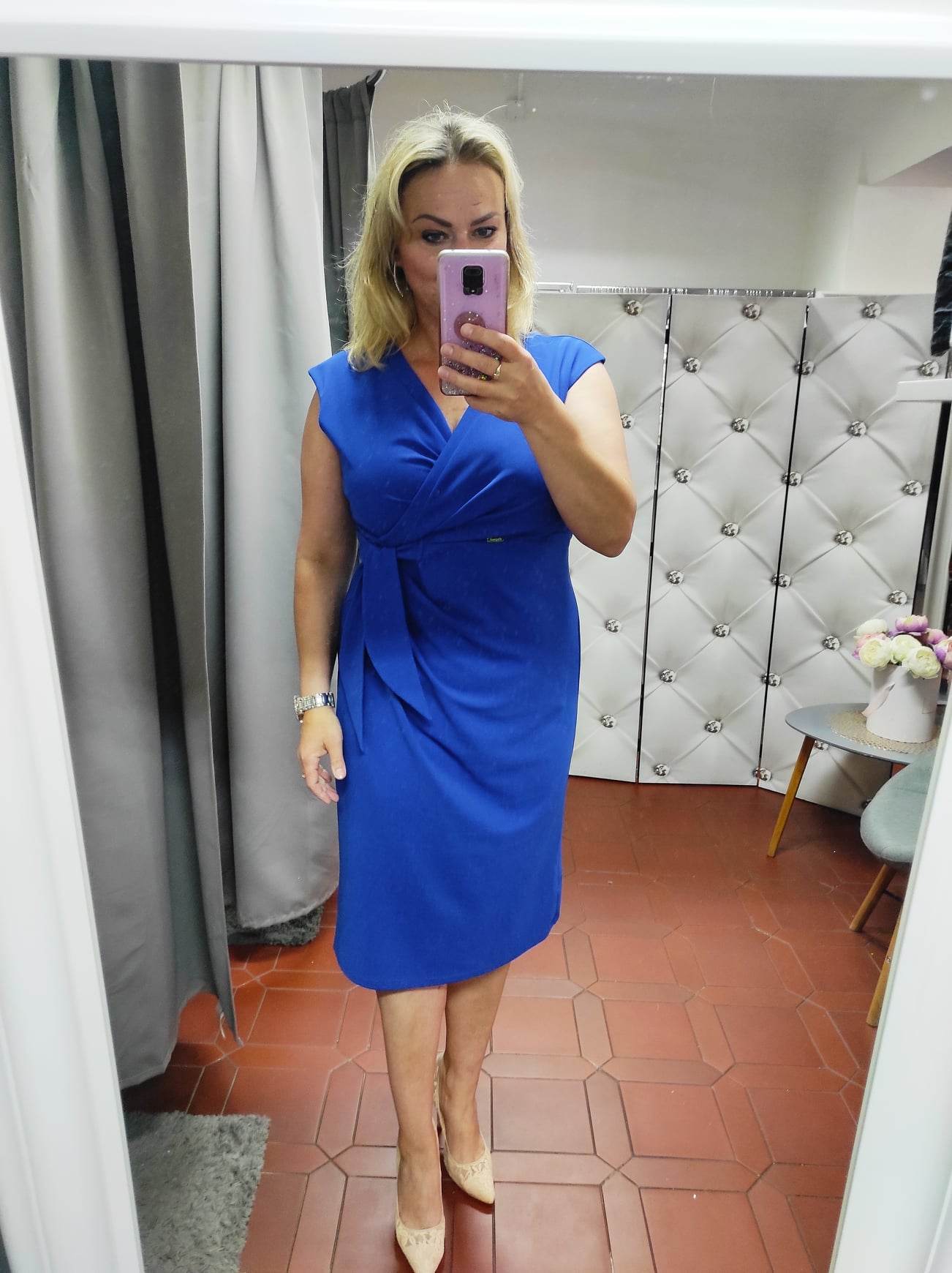 Elegantní šaty Karina modré