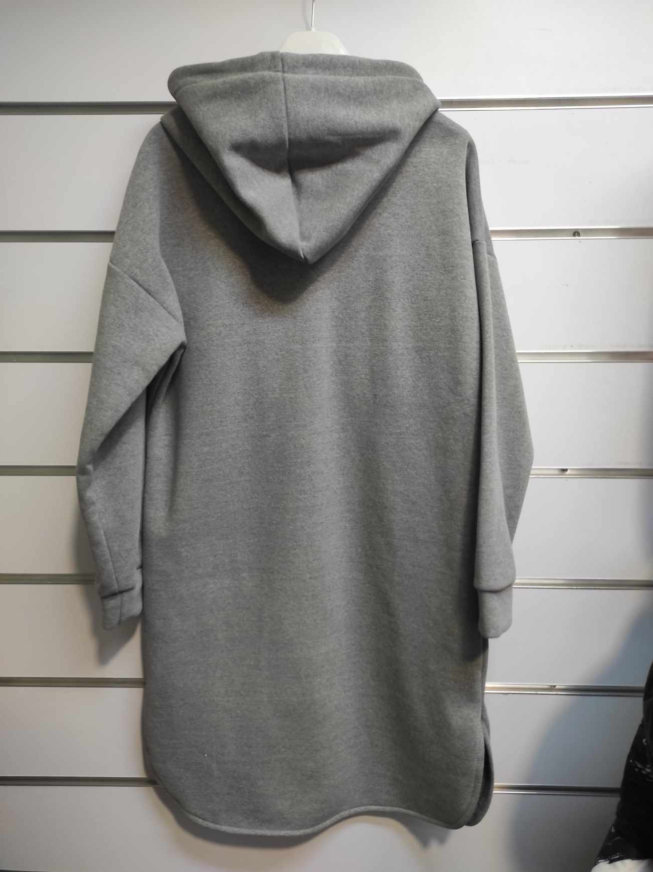 Dámský bavlněný kabát šedý
