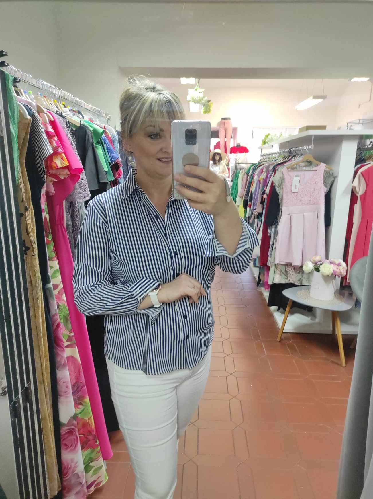 Dámská nadčasová košile pruhovaná