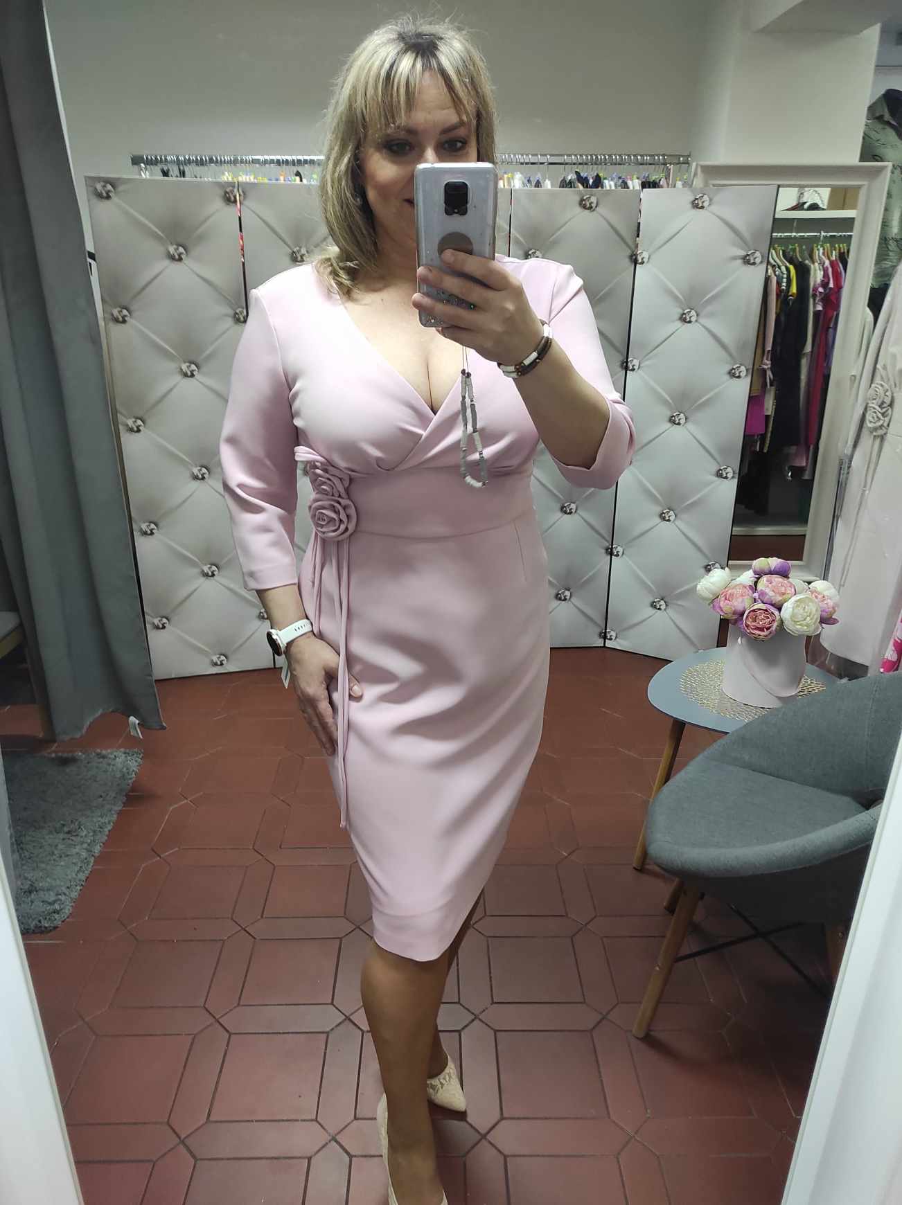 Dámské společenské šaty MARSELINI 2403 pastelová růžová