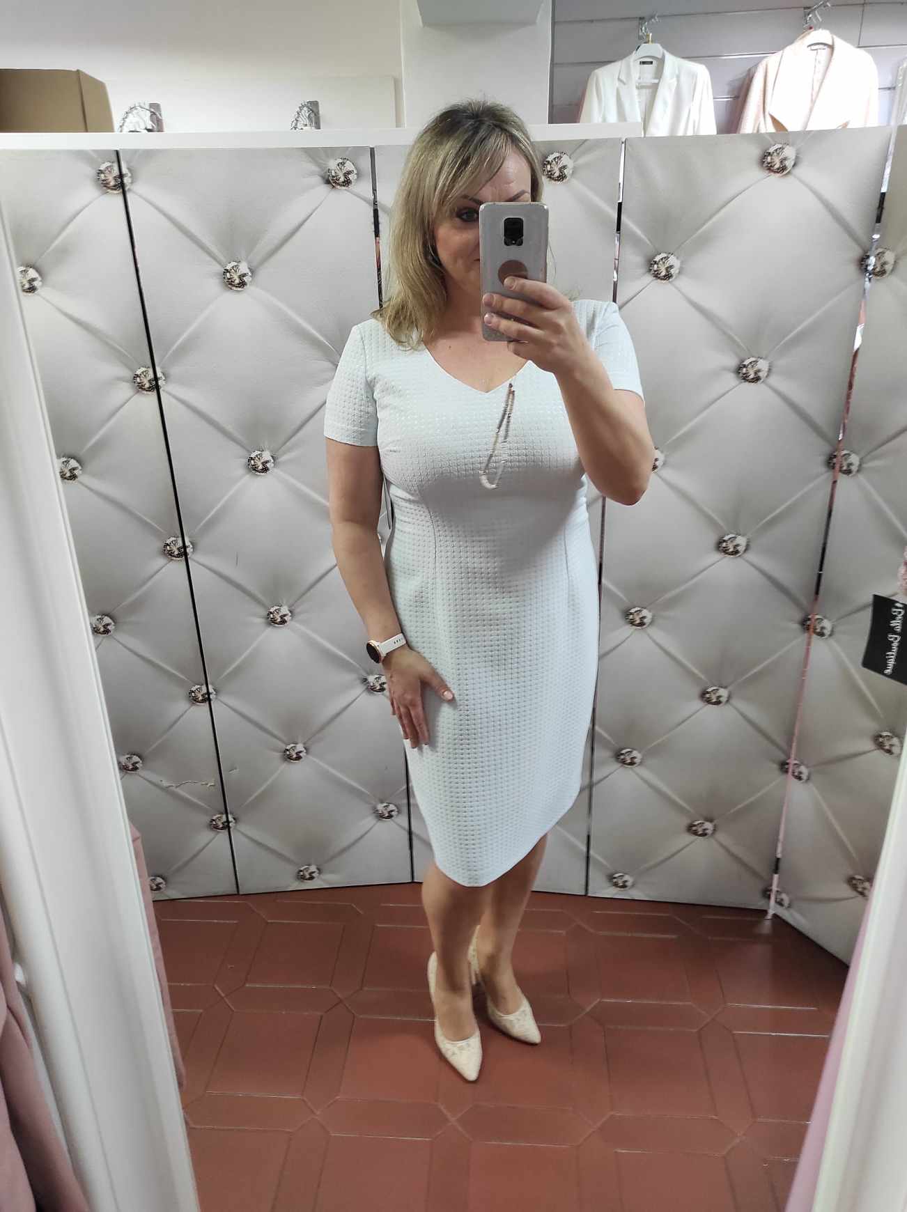 Pouzdrové šaty Marselini 2427 šedomodré