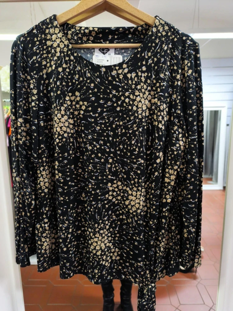 Dámská halenka MEGI černobéžová