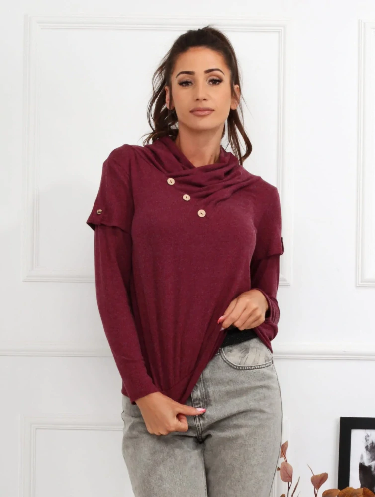 Dámská stylová halenka NEXT vínová