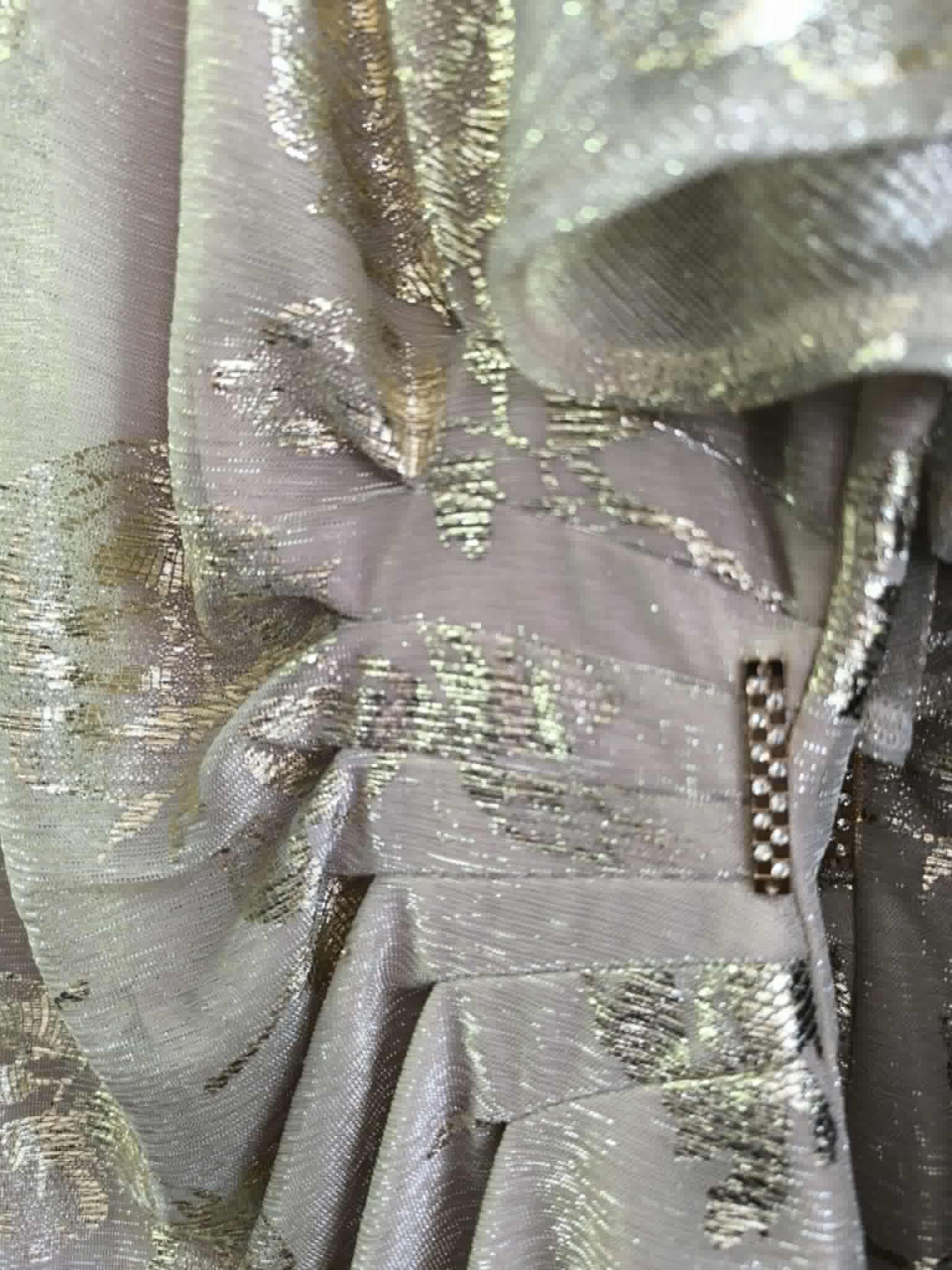 Metalické pouzdrové šaty SANDRA zlaté