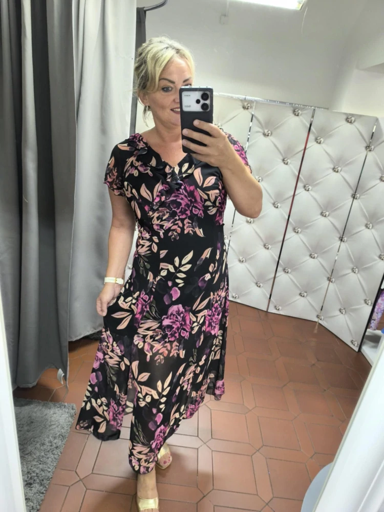 Letní šifonové šaty ALEXA černé