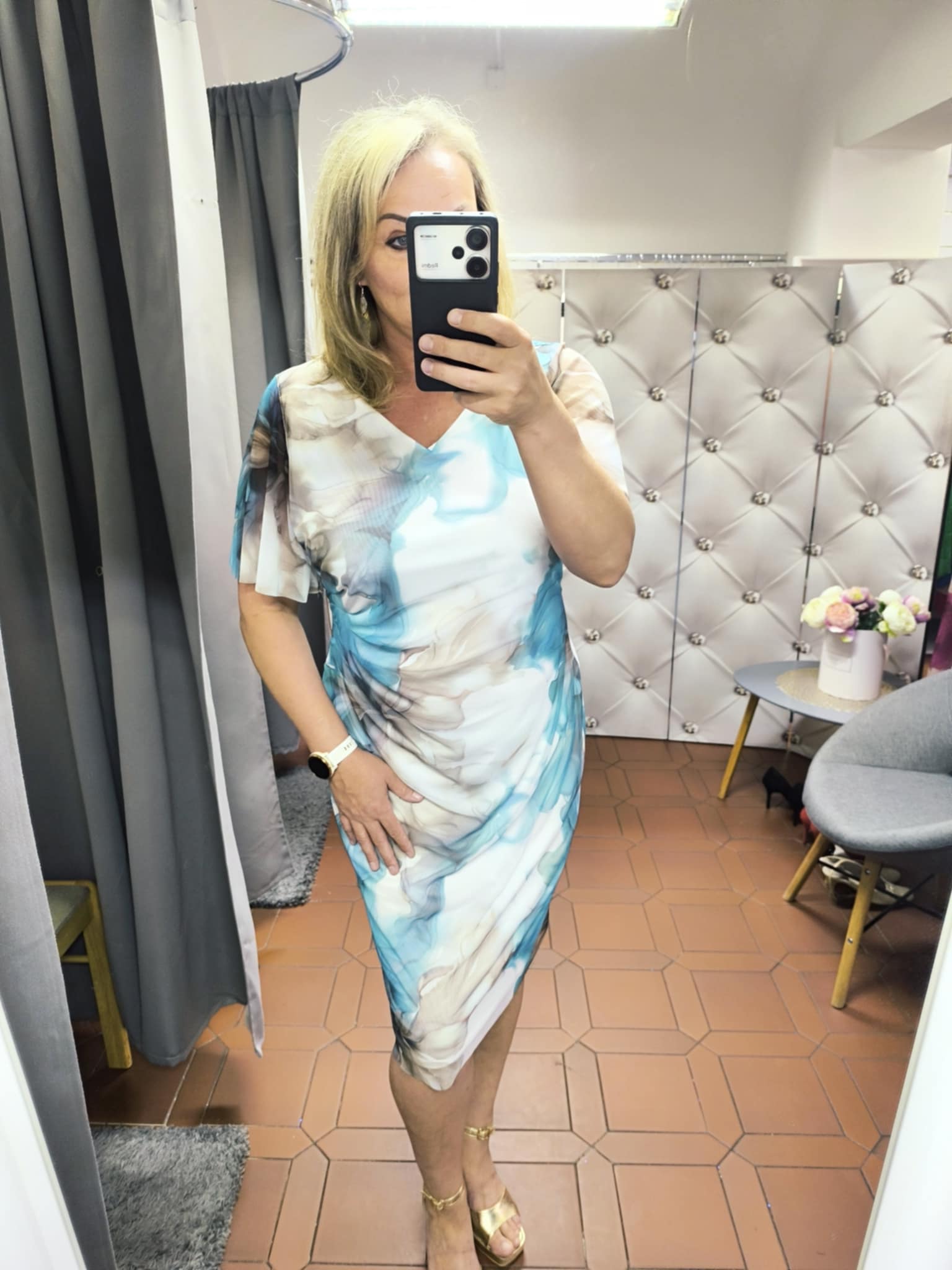 Pouzdrové šaty SANDRA tyrkysové